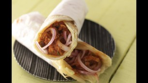 'Bhuna Chicken Kathi Roll | Sanjeev Kapoor Khazana'