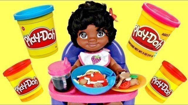 'Nat & Essie Help MOANA Eat Play-doh Sizzlin\' Stovetop Kitchen Food'