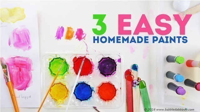 'How to Make Paint: 3 Easy Homemade Paints | CREATIVE BASICS Episode 4'