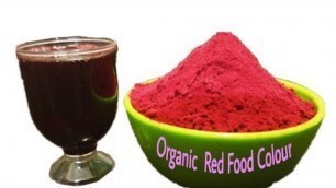 'Organic Red Food Colour Recipe/100% Natural Homemade Red Food Color Recipe'