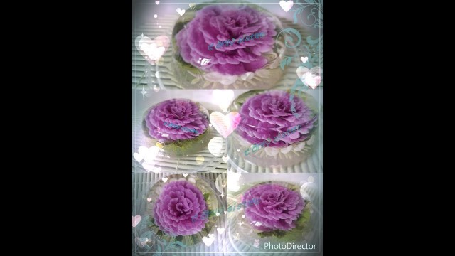 '花花啫喱...Gelatin Art...Homemade Almond Milk...Natural Food Color -'