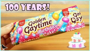 'Birthday Cake Golden Gaytime Ice Cream Food Tasting Review | Birdew Reviews'
