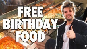 'Getting Free Food On My Birthday'