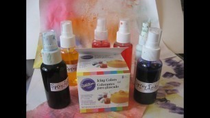 'How to make DIY/ Homemade Spray inks(with Wilton Gel Food Coloring)Homemade Alcohol Inks/'