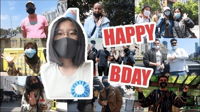 'Invite STRANGERS to have a birthday meal together (Street Interview 2020) | 特殊的生日'