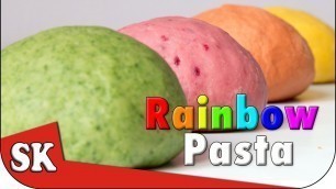 'HOW TO MAKE RAINBOW PASTA  - No Food Coloring all Natural'