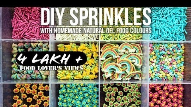 'Homemade Sprinkles| DIY Sprinkles| Sprinkles with Homemade Natural Food Colours@My Lockdown Rasoi'