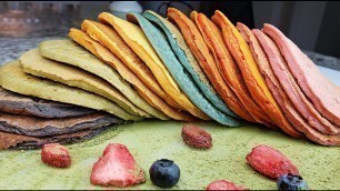 'RAINBOW PANCAKES | Quarantine Pantry Raid Pancakes | Natural Food Coloring Ideas'