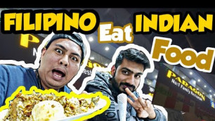 'FILIPINO Eat INDIAN Food | First time to eat BIRYANI'