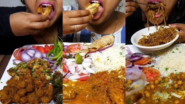 'Indian Mukbanger Eating Indian Food | Big Bites | Messy Eating | Eat Sound | ASMR'