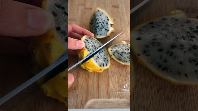 'Dragon Fruit ASMR slicing food oddly satisfying peeling'