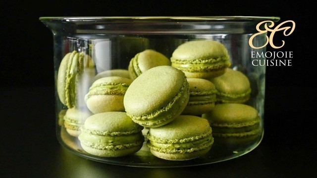 'Matcha Green Tea Macarons #foodporn 抹茶のマカロン'