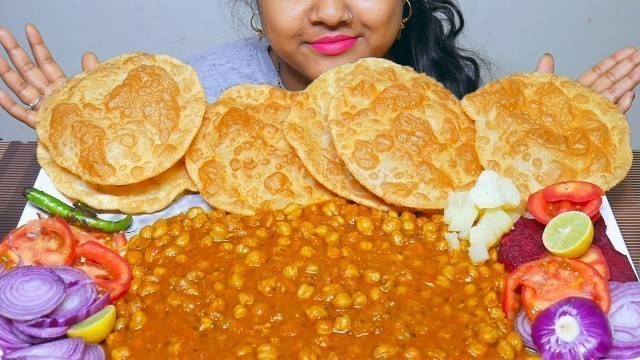 'Messy Eating Indian Food | Punjabi Chole Bhature & Basmati Rice Mukbang | Big Bites | No Sound ASMR'