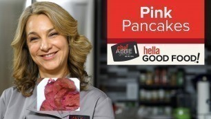 'How to Make Naturally Pink Pancakes (without food coloring)'