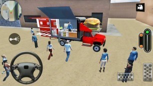 'Donut, Ice Cream and Burger Delivery - Food Truck Driving Simulator - Android Gameplay'