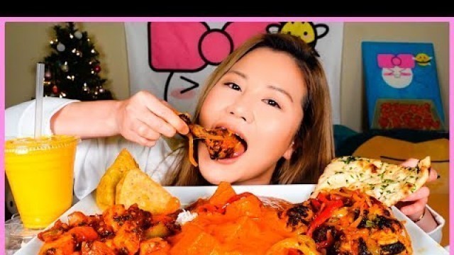 'SPICY INDIAN FOOD FEAST l MUKBANG'