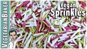 'Homemade Vegan Sprinkles | Naturally Dyed with Food'