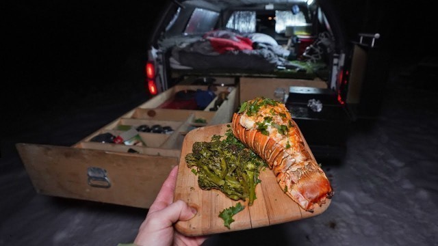 'Winter Truck Camping for my Birthday (Cooking a Nice Meal)'