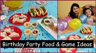 'Kid\'s Birthday Party Snacks,Games & Decorating Ideas | Party Food Ideas | Birthday Game ideas'