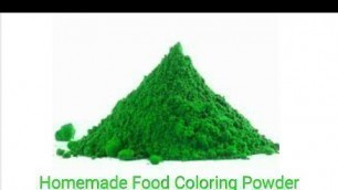 'Homemade Food Coloring Powder'