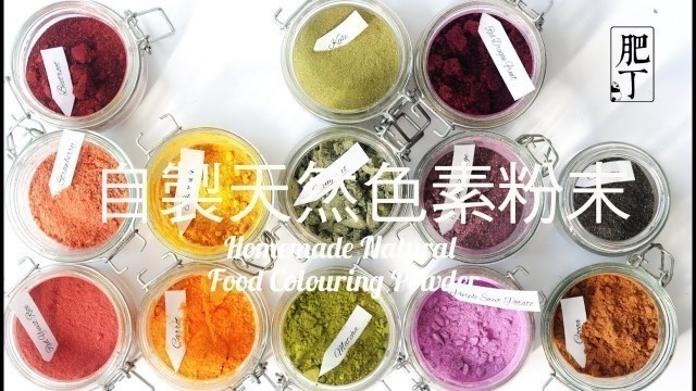 '自製天然色素粉末【蔬菜水果粉末大集合】Homemade Natural Food Colouring Powder Recipe'