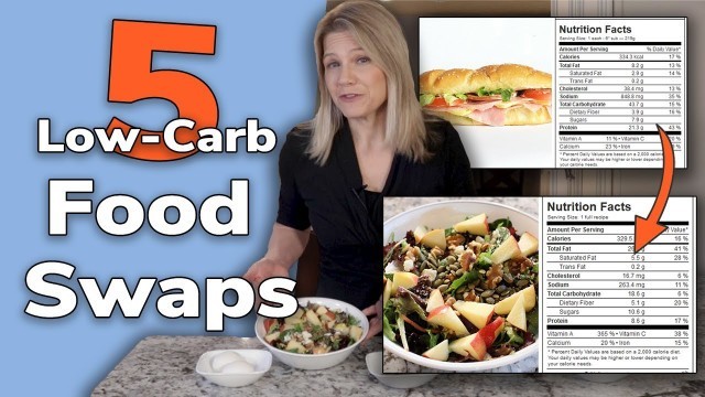 '5 Low Carb Food Swaps - Cut 100+ Carbs a Day'
