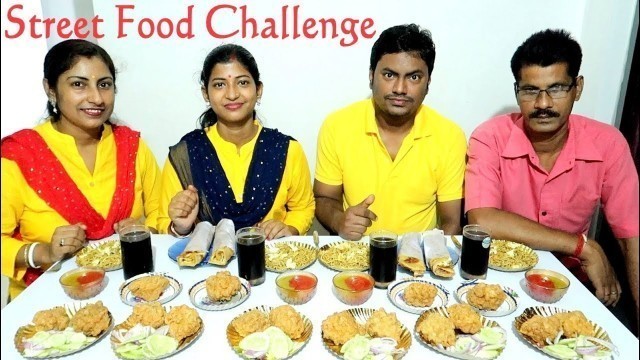 'Street Food Eating Challenge | Indian Food Eating Competition | Food Challenge India | Eating Show'