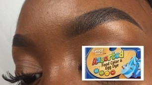 'HOW TO: Tint Your Eyebrows at Home Using Food Coloring'