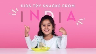 'Kids Try Snacks from India | Kids Try | HiHo'