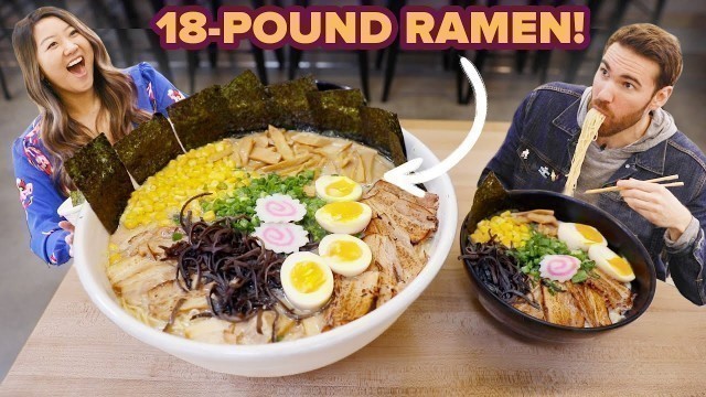 'I Challenged My Friend To Eat An 18½-Pound Bowl Of Ramen • Giant Food Time'