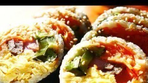 '김밥 / gimbap / 김밥만들기 / make gimbap / 한국음식 / k-food / korean food /'