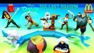 '2021 McDONALD\'S DISNEY RAYA AND THE LAST DRAGON MOVIE HAPPY MEAL TOYS COMPLETE SET 8 UNBOXING REVIEW'