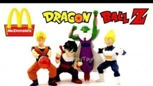 '2006 DRAGON BALL Z McDONALD\'S DBZ SET OF 4 HAPPY MEAL KIDS TOYS COLLECTION VIDEO REVIEW'