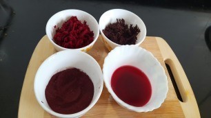'100% Natural Homemade Red Food Color Recipe | Homemade | Beetroot | in Marathi |'