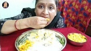 'Eating Show with Sound / Bengali lunch Thali / Indian Food / Traditional Food'