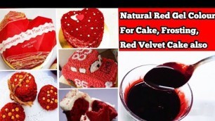 'How To Make Natural Food Colors At Home|Natural Red Food Color For Cakes, Frosting, Shakes,Ice-cream'