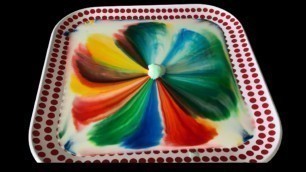 'Milk Food Coloring And Dish Soap Experiment ~ Easy Science Magic Trick to Do At Home'