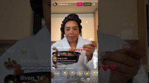 'B SIMONE EATING INDIAN FOOD ON INSTAGRAM LIVE 01/22/21!'