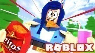 'GETTING SUPER FAT IN ROBLOX! ROBLOX EATING SIMULATOR!!'