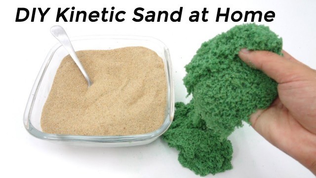 'DIY Kinetic Sand with Ariel, Sand, Glue, Food coloring at Home NO BUY'