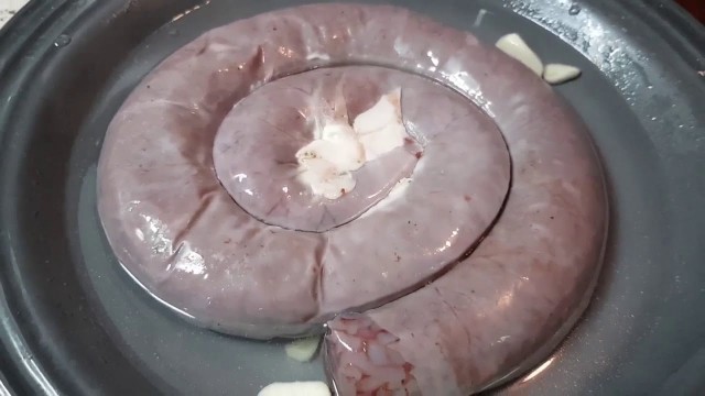 'How to warm Sundae, blood sausage (Unique korean kfood)'