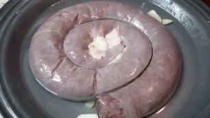 'How to warm Sundae, blood sausage (Unique korean kfood)'