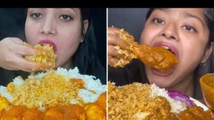 'MUKBANGERS/ASMRTISTS eating Indian food compilation | my favourite Indian mukbangers | big bites'