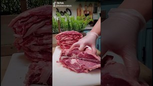 '#ribeye #steak #foodporn HOW TO CUT A RIBEYE FOR STEAK SANDWICHES'