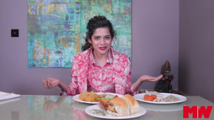 'Mithila Palkar Eats Indian Food With Chopsticks'
