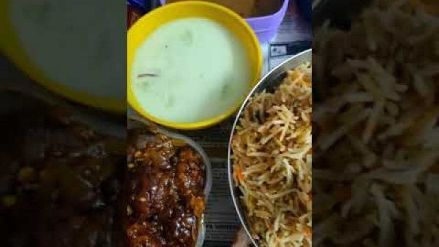 'EATING SHOW | CHICKEN BIRYANI | CHICKEN MANCHURIAN | INDIAN FOOD | ASMR | MUKBANG | Birthday #shorts'