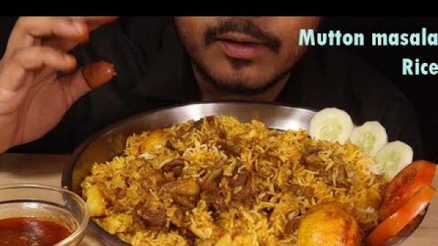 'Asmr Mutton masala rice eating-Indian food Mukbang Show-love to eat'