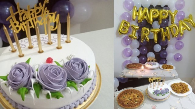 'Surprize Birthday celebration at home / Birthday decoration ideas / Birthday food ideas'