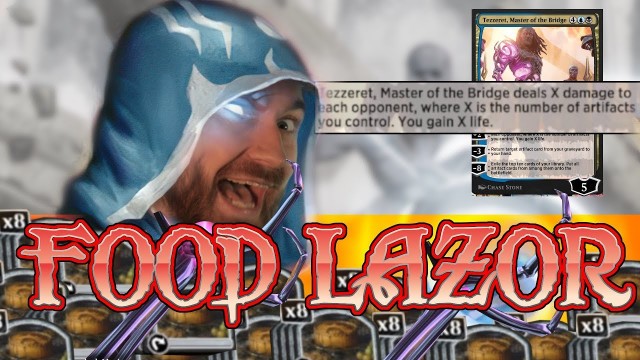 'Silly amounts of food = Silly amounts of damage! Tezzeret Shimmer Dragon Food Standard MTG Arena'