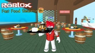 'Roblox : Fast Food Simulator จำลองการ กวาดพื้น ดูดส้วมและเช็คกระจกในร้านอาหาร'